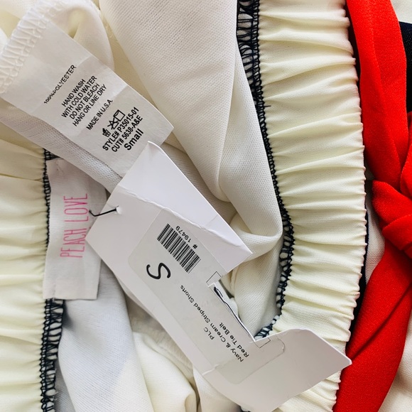 😍HOST PICK😍Peach Love / Navy Blue White Stripe - Picture 5 of 6